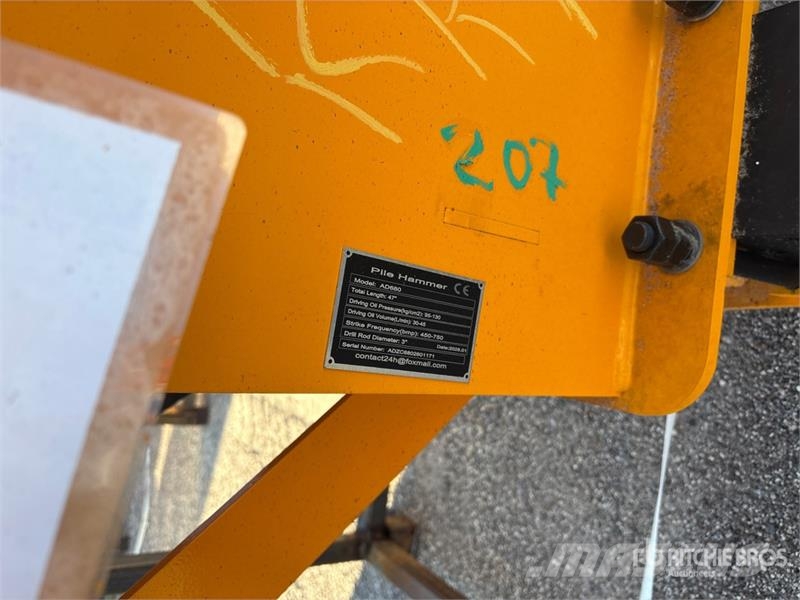 GIYI GY-AD680 Skid Steer Post Driver (Unused) Gårds‐husdyr gjerder
