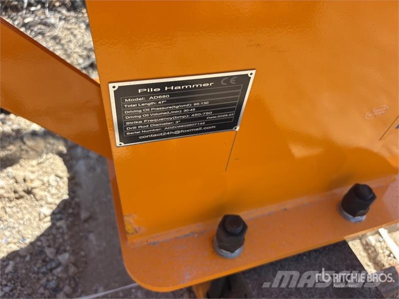 GIYI GY-AD680 Skid Steer Post Driver (Unused) Fencing equipment