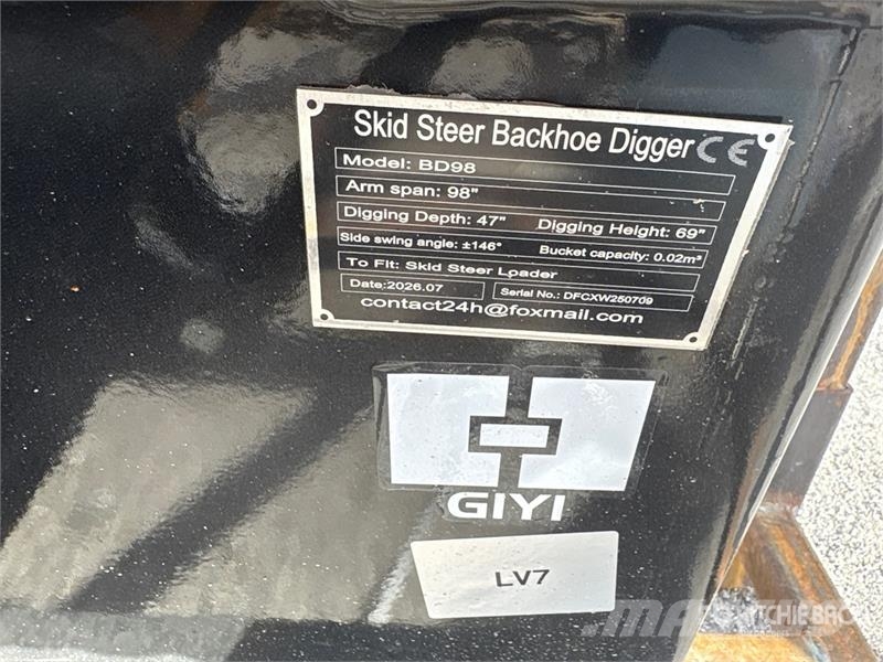 GIYI GY-BD98 47 in Skid Steer Backhoe (Unused) Tieflöffel