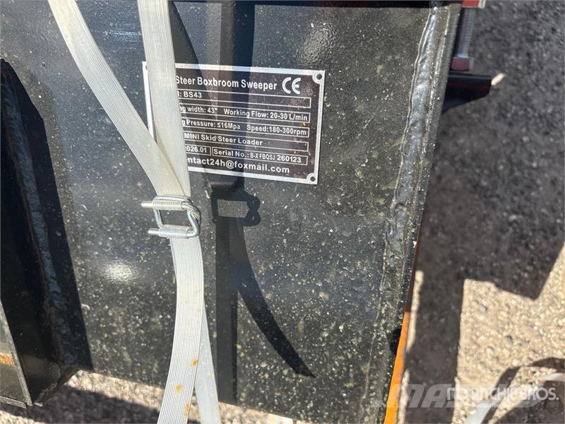  GIYI GY-BS43 43 in Mini Skid Steer Sweeper (Unused Brushes