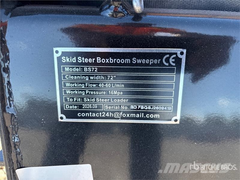  GIYI GY-BS72 72 in Skid Steer Sweeper (Unused) Brushes