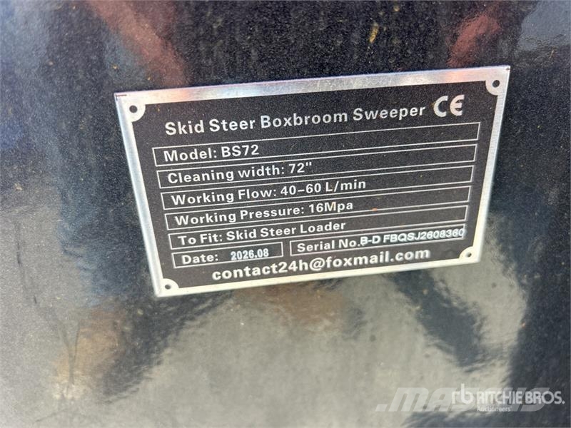 GIYI GY-BS72 Skid Steer Sweeper (Unused) Brushes