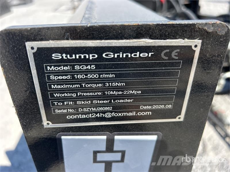 GIYI GY-BSG45 Mini Skid Steer Stump Grinder (Unuse Roto drljače i motokultivatori