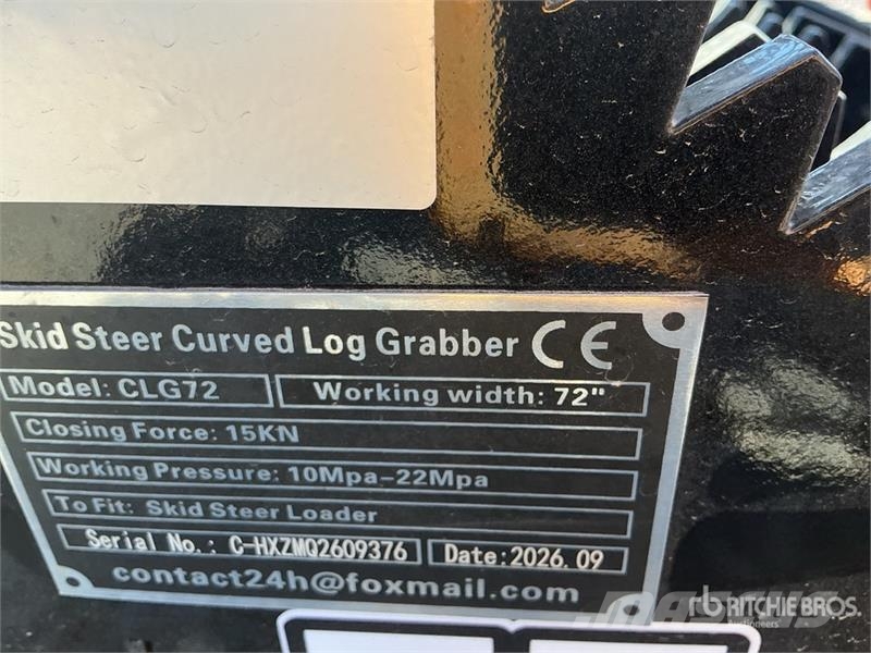  GIYI GY-CLG72 72 in Log Skid Steer Grapple (Unused خطاطيف