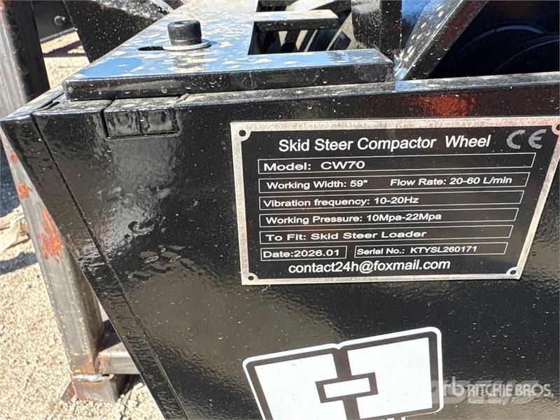 GIYI GY-CW70 59 in Padfoot Skid Steer Vibratory Ro Walsen