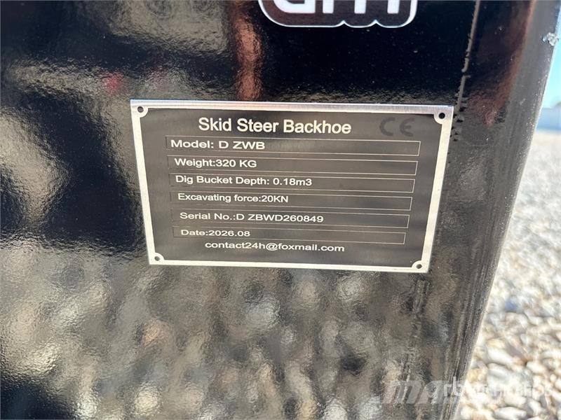 GIYI GY-D ZWB 14 in Skid Steer Backhoe (Unused) Backhoes