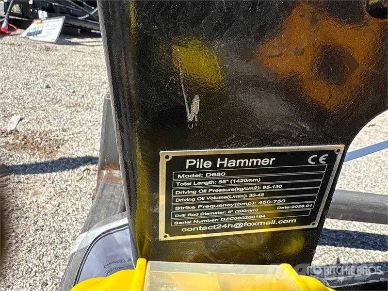  GIYI GY-D680 Skid Steer Post Driver (Unused) Gårds‐husdyr gjerder