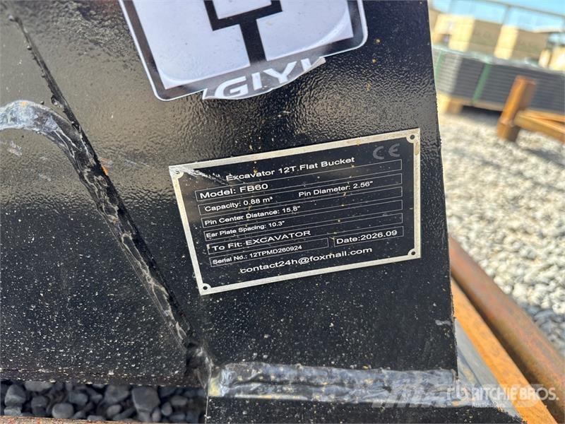 GIYI GY-FB60 0.88 m3 Cleanup Excavator Bucket - Fi Kašike / Korpe
