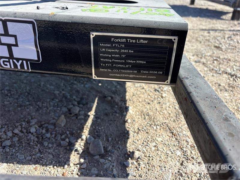  GIYI GY-FTL75 75 in Forklift Tire Lifter (Unused) Andet Tilbehør og dele