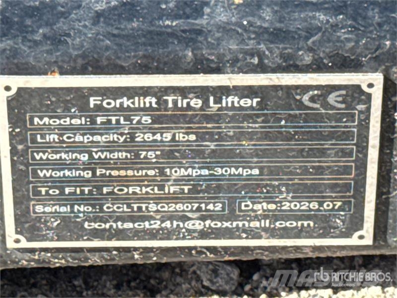 GIYI GY-FTL75 Forklift Tire Lifter (Unused) Other components