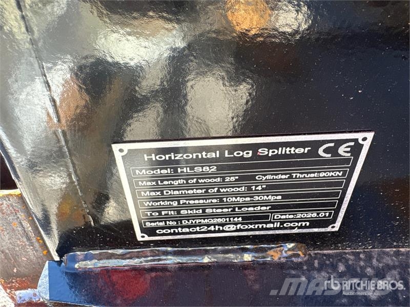  GIYI GY-HLS82 25 in Skid Steer Log Splitter (Unuse Cepilniki, lesni drobilci, in žage
