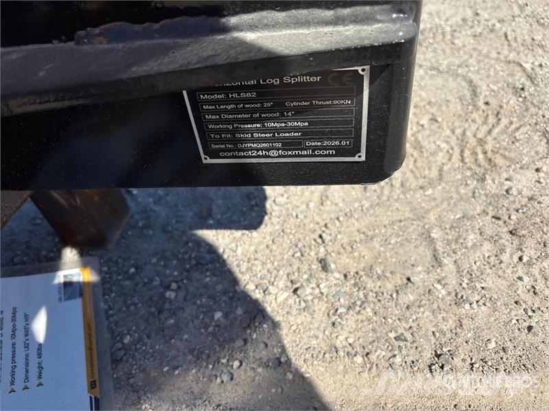 GIYI GY-HLS82 25 in Skid Steer Log Splitter (Unuse Wood splitters and cutters