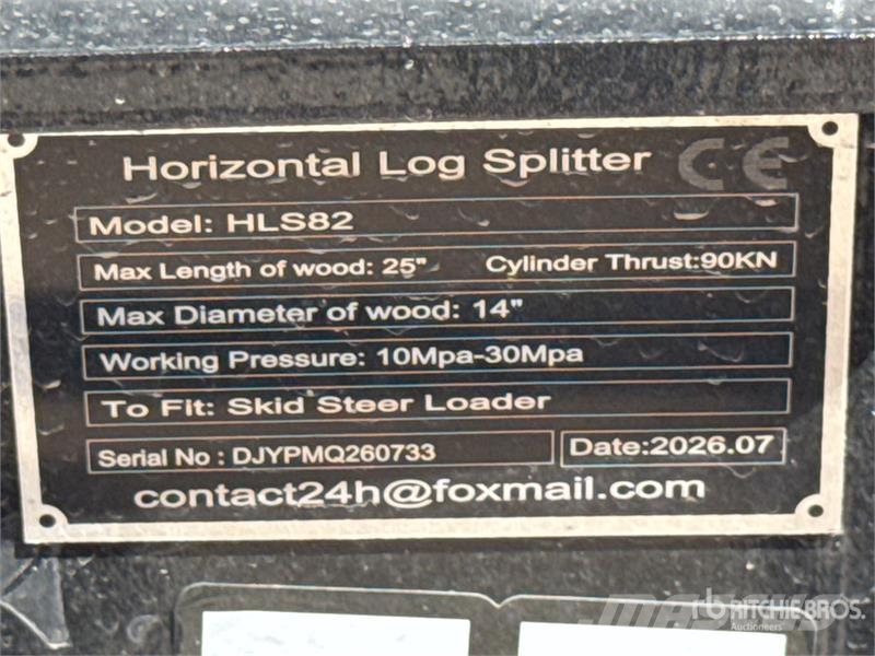 GIYI GY-HLS82 25 in Skid Steer Log Splitter (Unuse 木材分離器和切割機