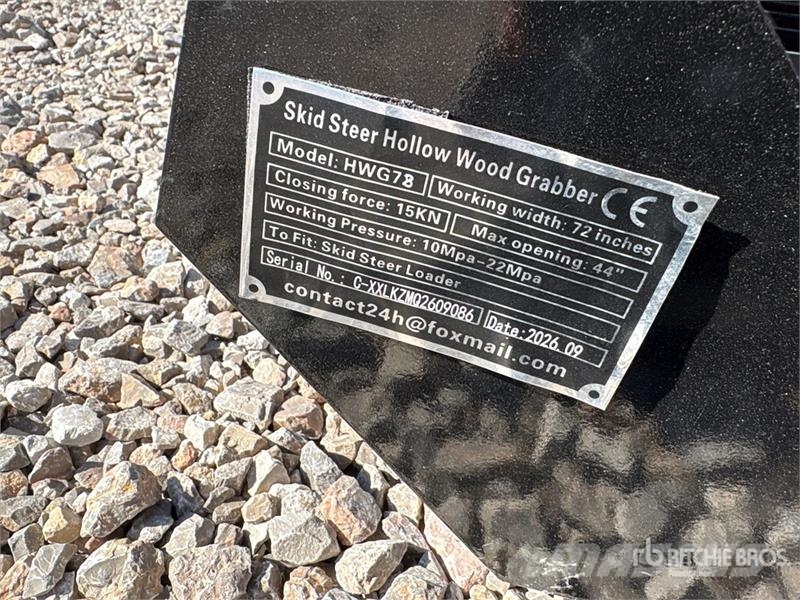  GIYI GY-HWG72 72 in Q/C Skeleton Skid Steer Grappl Cupa