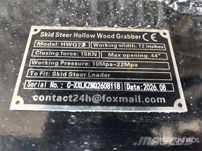  GIYI GY-HWG72 72 in Skeleton Skid Steer Grapple Bu Grapples