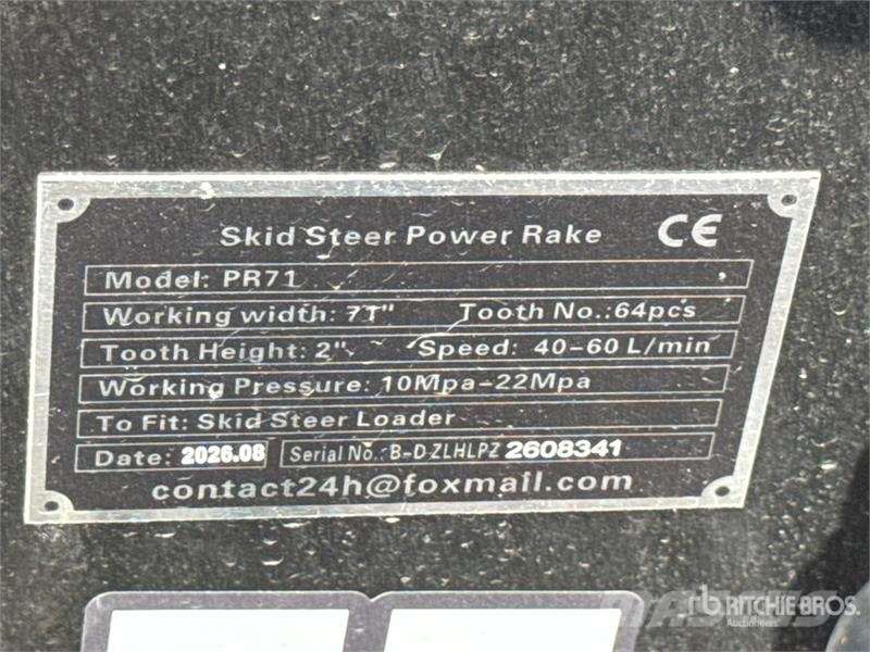 GIYI GY-LPR71 71 in Skid Steer Power Rake (Unused) Kreiselheuer/-wender