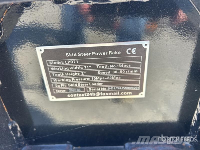 GIYI GY-LPR71 Skid Steer Power Rake (Unused) Грабли-ворошилки