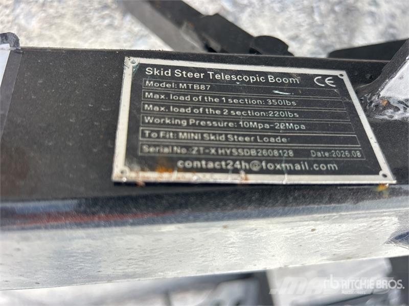GIYI GY-MTB87 Mini Telescopic Skid Steer Boom (Unu Construcción - Otros