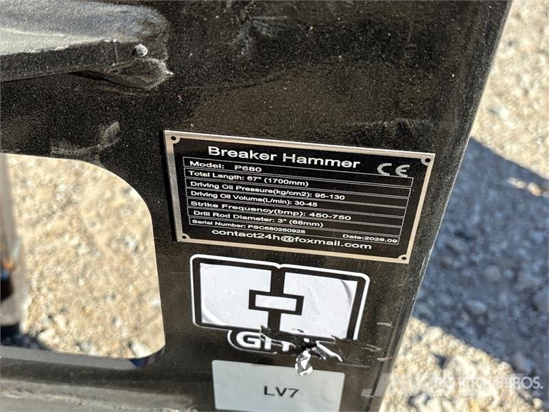  GIYI GY-P680 Skid Steer Breaker (Unused) Hammer / Brecher