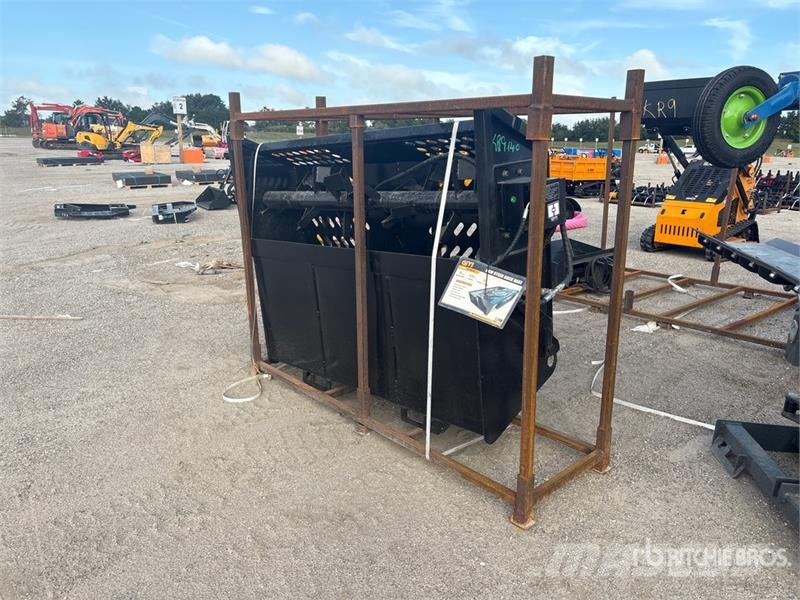 GIYI GY-RR78 78 in Skid Steer Rock Rake (Unused) مكونات أخرى