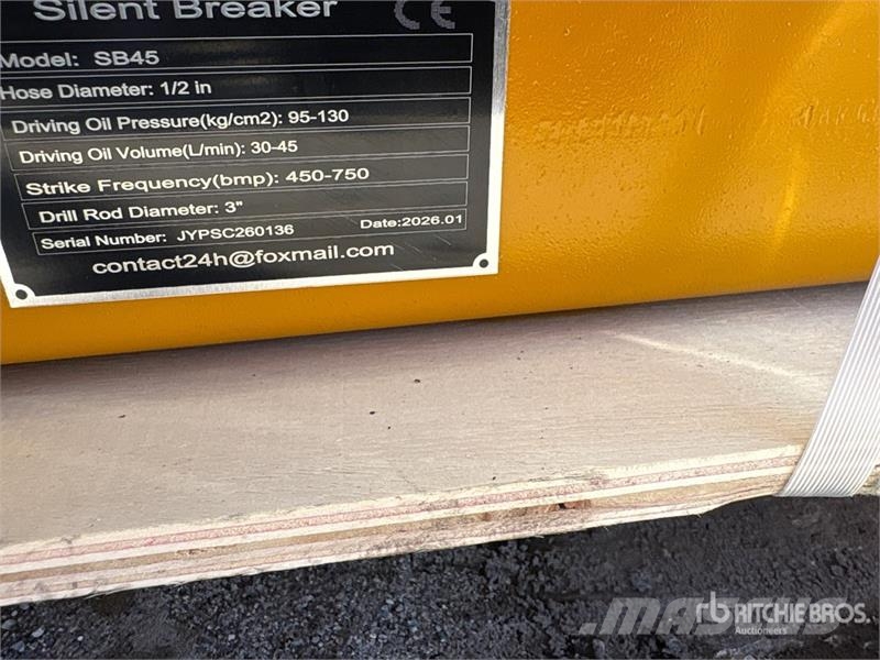  GIYI GY-SB45 Silent Hydraulic Breaker (Unused) Fejtőgépek