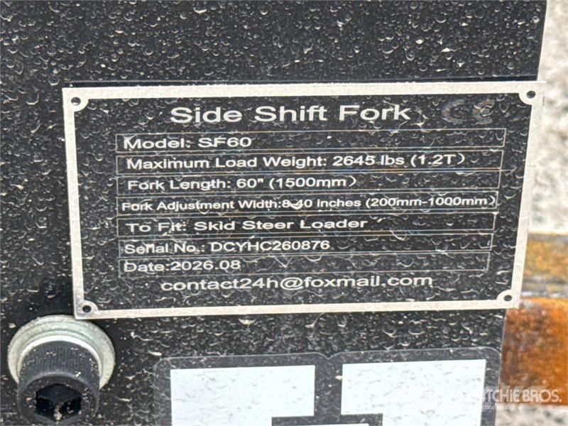 GIYI GY-SF60 60 in Skid Steer Forks (Unused) Fourche