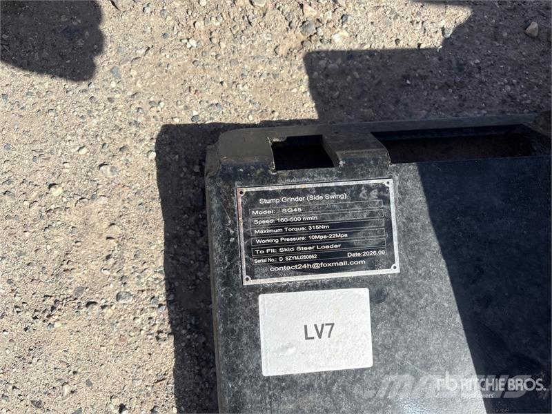  GIYI GY-SG45 Skid Steer Stump Grinder (Unused) Поглинальні борони / грунтові фрези