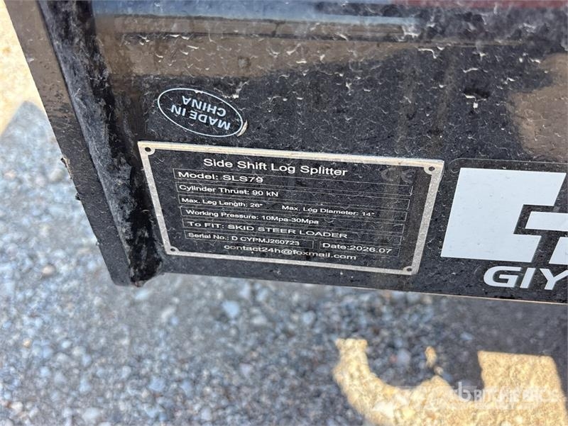 GIYI GY-SLS79 26 in Skid Steer Log Splitter (Unuse Holzspalter