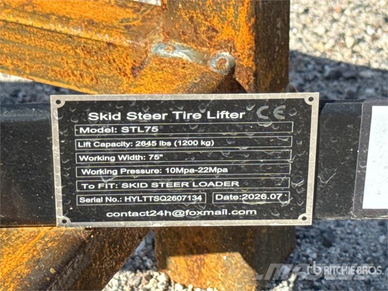  GIYI GY-STL75 75 in Skid Steer Tire Lifter (Unused Andet tilbehør