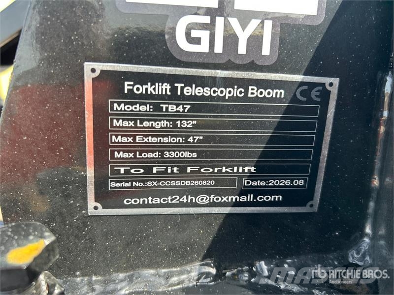 GIYI GY-TB47 Forklift Telescopic Boom (Unused) Other components