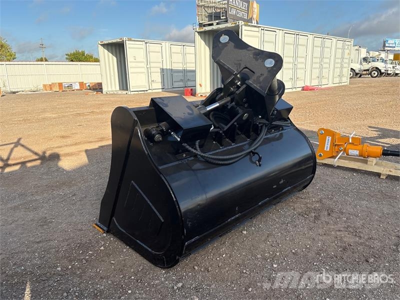 GIYI GY-TB60 60 in Cleanup Tilting Excavator Bucke Baldes