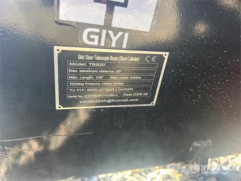 GIYI GY-TBS20 108 in Telescopic Skid Steer Boom (U Utilaje construcții - Altele