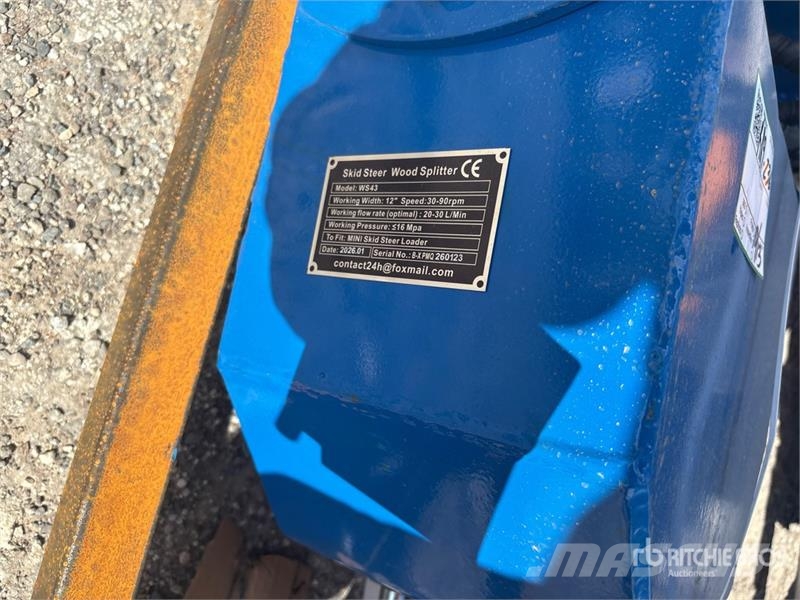 GIYI GY-WS43 12 in Mini Skid Steer Log Splitter (U Fa hántoló, vágó, aprító
