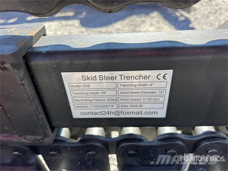 GIYI GY-X39 Mini Mini Skid Steer Trencher (Unused) Trancheuse