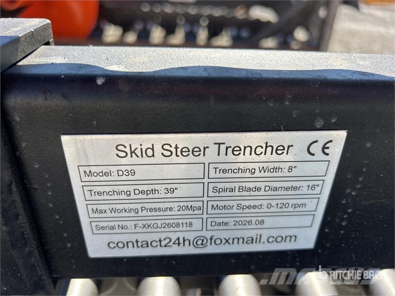 GIYI GY-X39 Mini Mini Skid Steer Trencher (Unused) Trancheuse