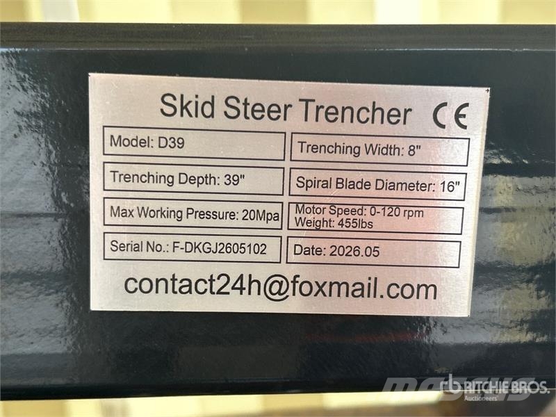  GIYI GY-Y D380 Skid Steer Trencher (Unused) Grabenfräse