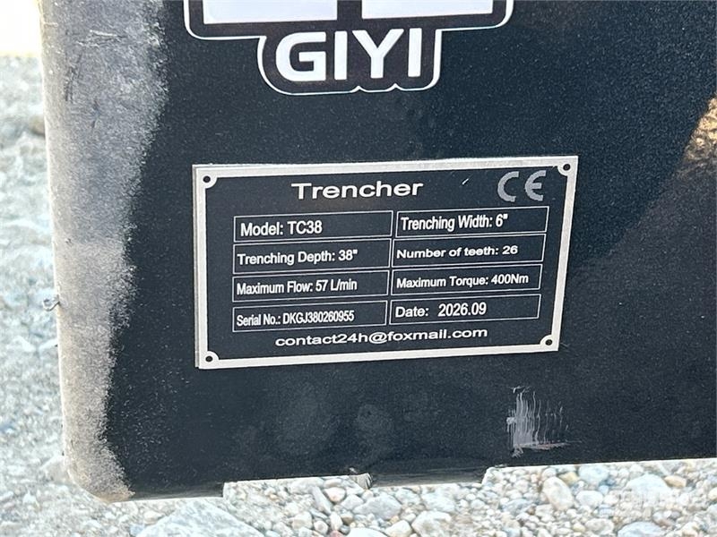  GIYI GY-Y D380 Skid Steer Trencher (Unused) Koparki łańcuchowe