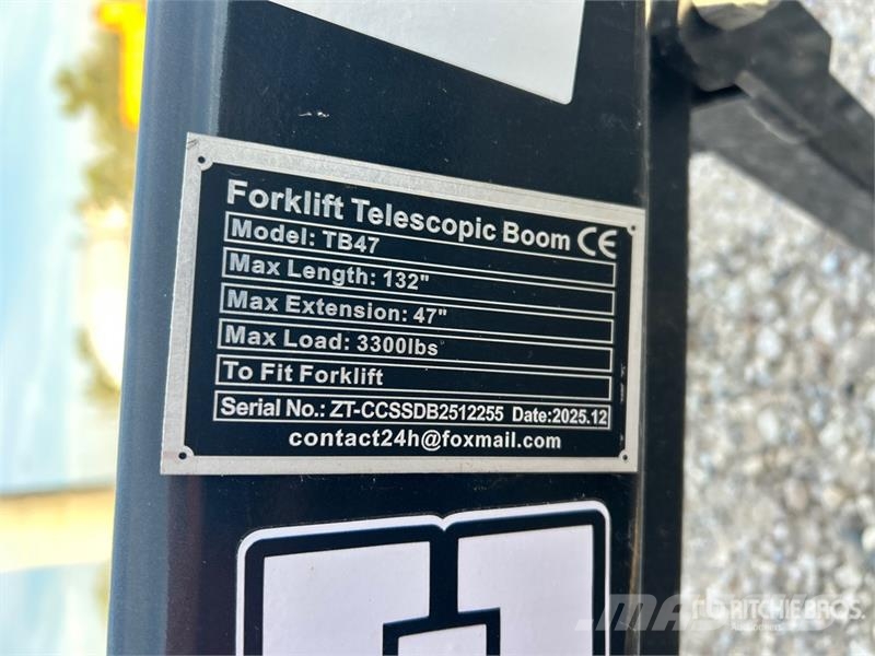  GIYI TB47 3300 lb Fork Lift Extendable Boom ملحقات ومكونات أخرى