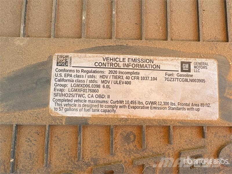 GMC 3500 4x2 Van Truck (Inoperable) Camion Fourgon