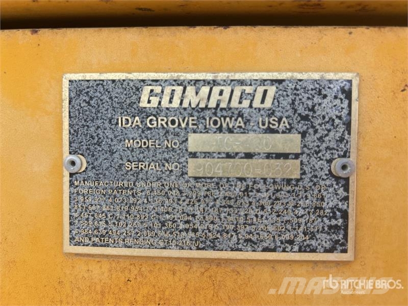 Gomaco TC600 Texture Cure Machine Pripomočki za betonska dela