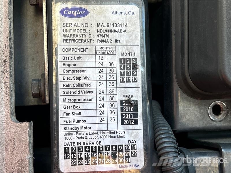 Great Dane 53 ft x 102 in T/A Refrigerated Trailer نصف مقطورات بدرجة حرارة قابلة للضبط