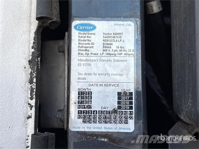 Great Dane 53 ft x 102 in T/A Refrigerated Trailer Kühlauflieger