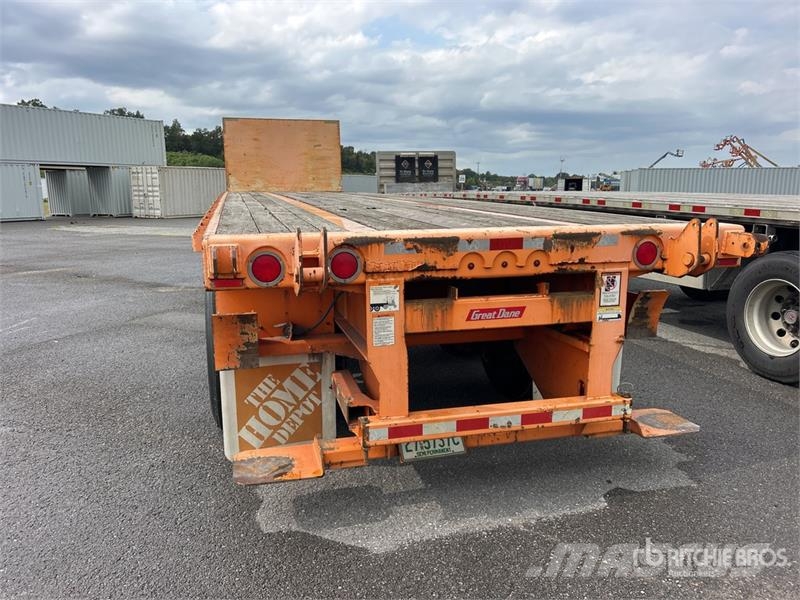 Great Dane FSP-0024-00099 36 ft T/A Flatbed Trailer Platformas/izkraušana no sāniem