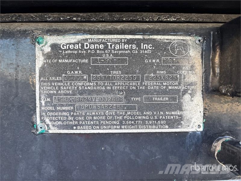 Great Dane GPDWSAR248 T/A Mixer Trailer Andere Fahrzeuge