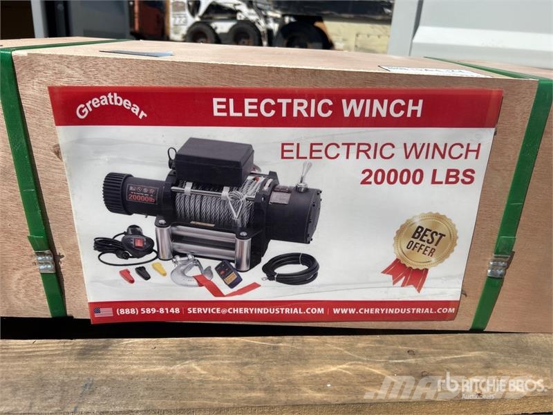 Greatbear 20000 lb Electric Winch (Unused) Pacēlāji, vinčas un materiālu lifti