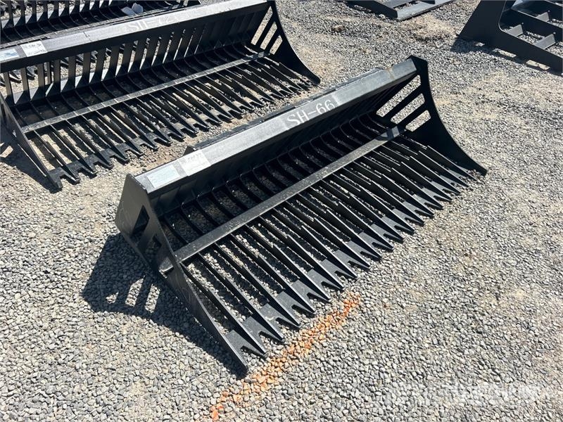  Greatbear 66 in Rock Skid Steer Bucket (Unused) Baldes