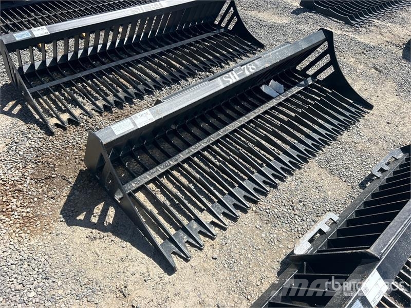  Greatbear 78 in Rock Skid Steer Bucket (Unused) Baldes