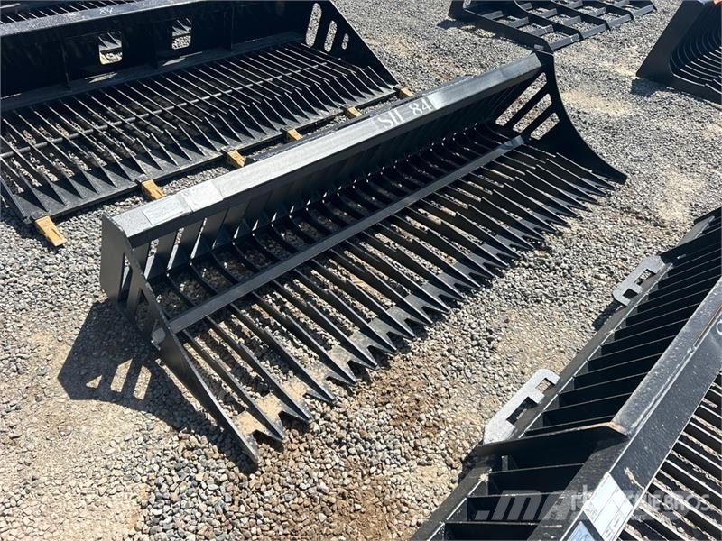 Greatbear 84 in Skeleton Rock Skid Steer Bucket (U Baldes