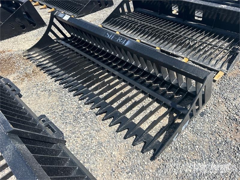 Greatbear 84 in Skeleton Rock Skid Steer Bucket (U Baldes