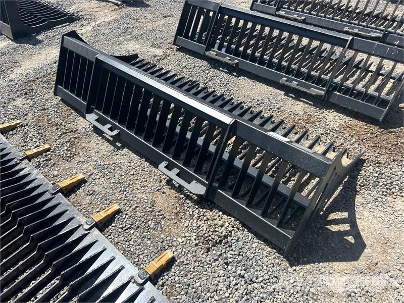 Greatbear 84 in Skeleton Rock Skid Steer Bucket (U Baldes